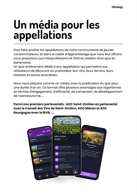 Un média pour les appellations